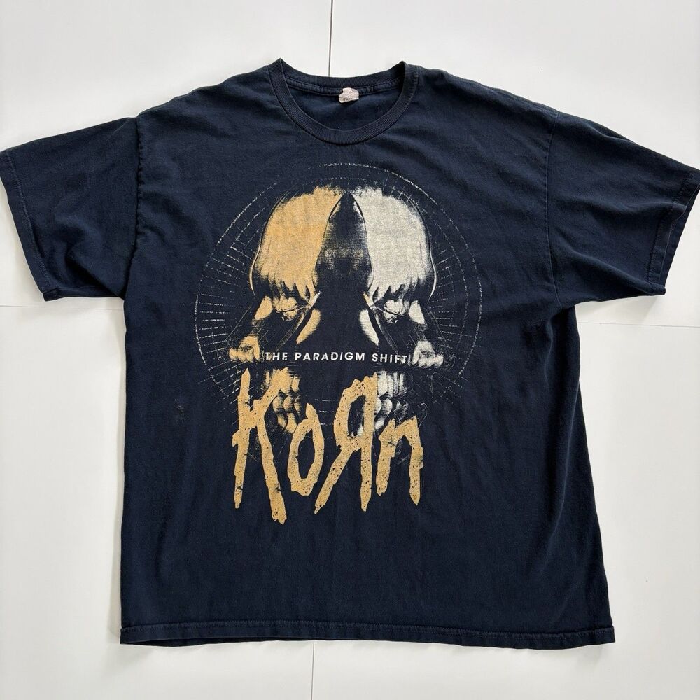 Korn The Paradigm Shift 2013 Album Graphic Black T Shirt Alstyle Tag